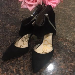 Sam Edelman women’s Black suede high heel shoes